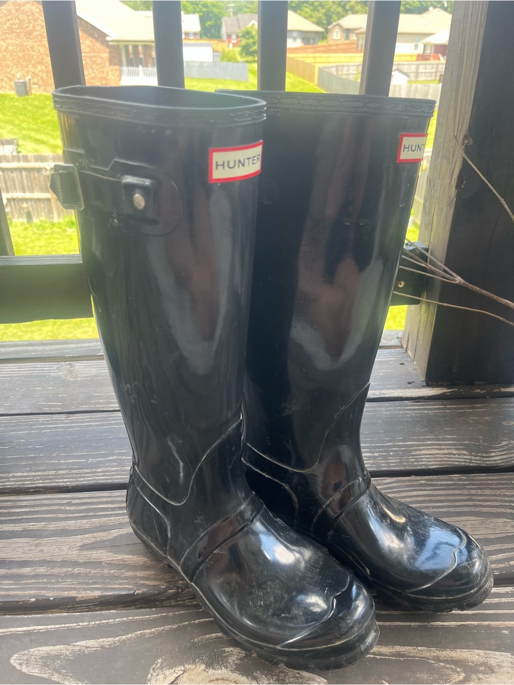 Hunter Original Women’s Tall Gloss Boots Size 7